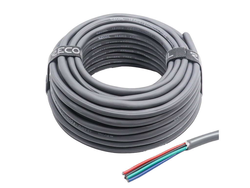[50-150-030] Recoil 18-AWG Mehrzweckkabel 4-Adrig,  30,4m
